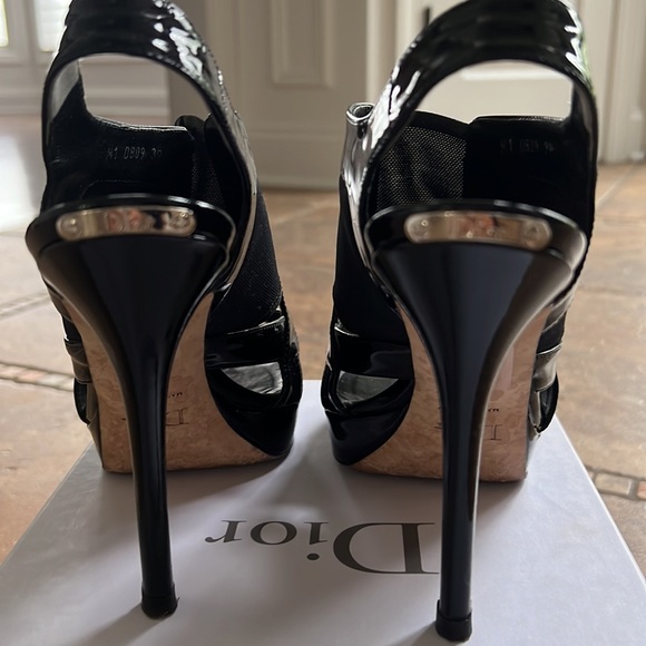 Black Dior Stretch Sandal size 39 - Picture 2 of 5
